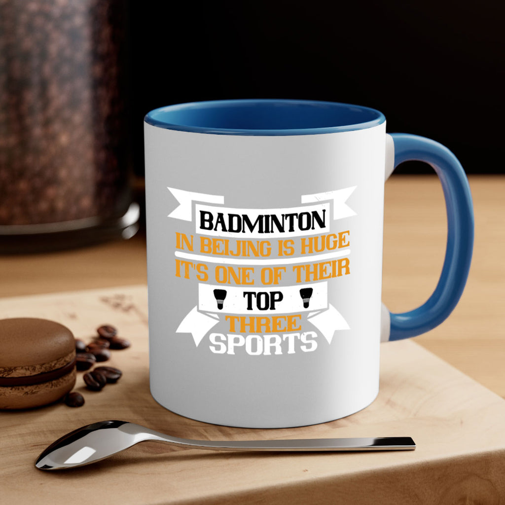 Badminton in Beijing is huge its one of their top three sports 1672#- badminton-Mug / Coffee Cup