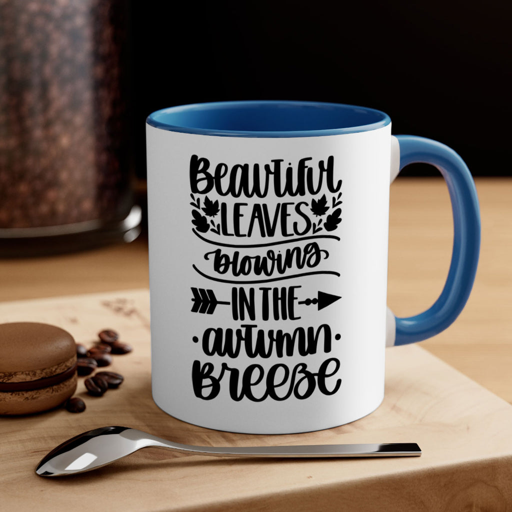 Beautiful Leaves Blowing In The Autumn Breeze 479#- fall-Mug / Coffee Cup