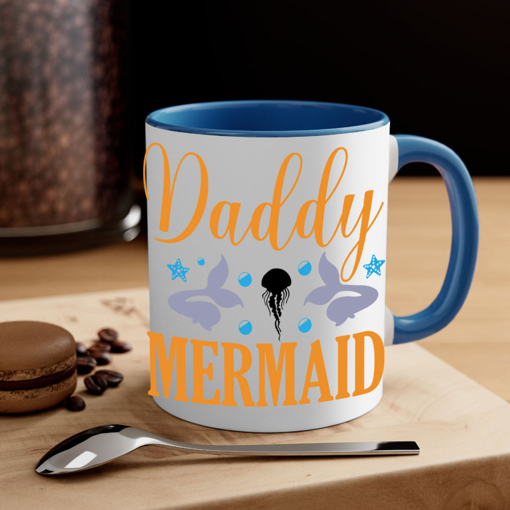 Daddy Mermaid Design 113#- mermaid-Mug / Coffee Cup