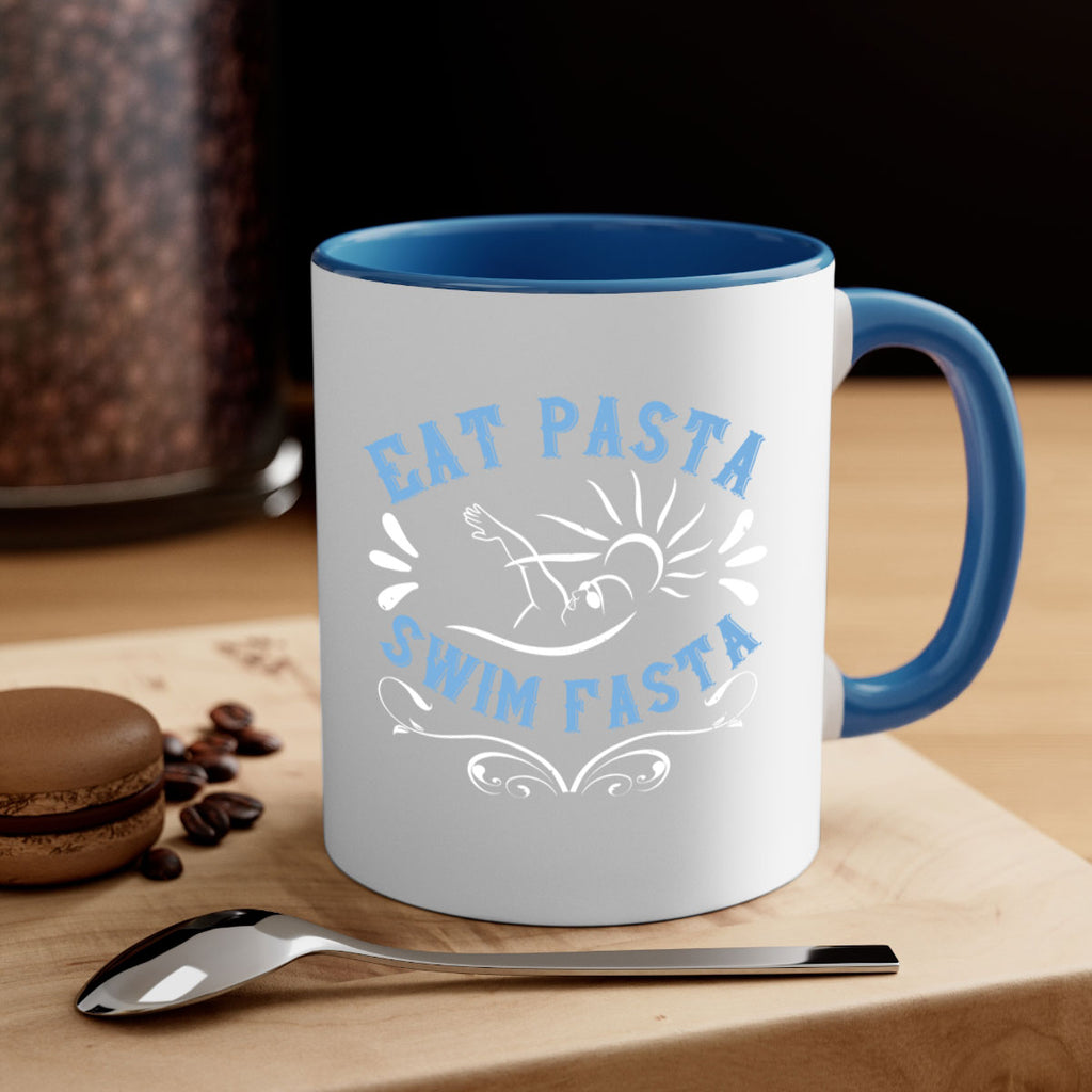 Eat Pasta Swim Fasta 1319#- swimming-Mug / Coffee Cup