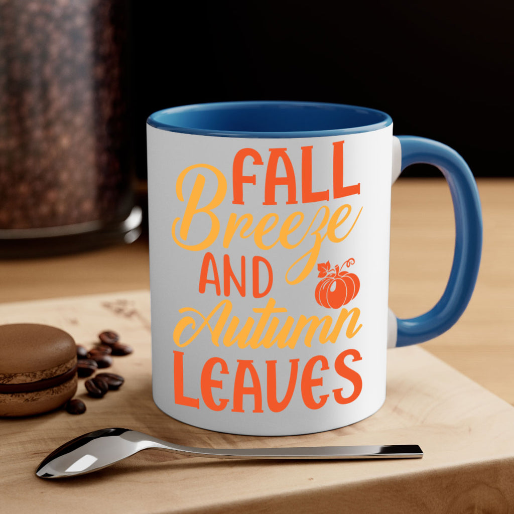 Fall Breeze and Autumn Leaves 92#- fall-Mug / Coffee Cup