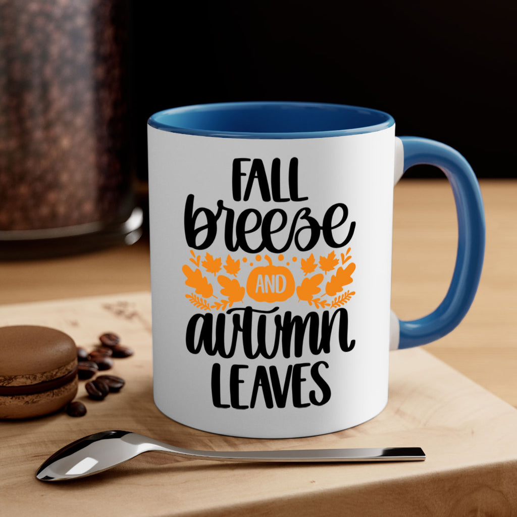 Fall Breezy And Autumn Leaves 482#- fall-Mug / Coffee Cup