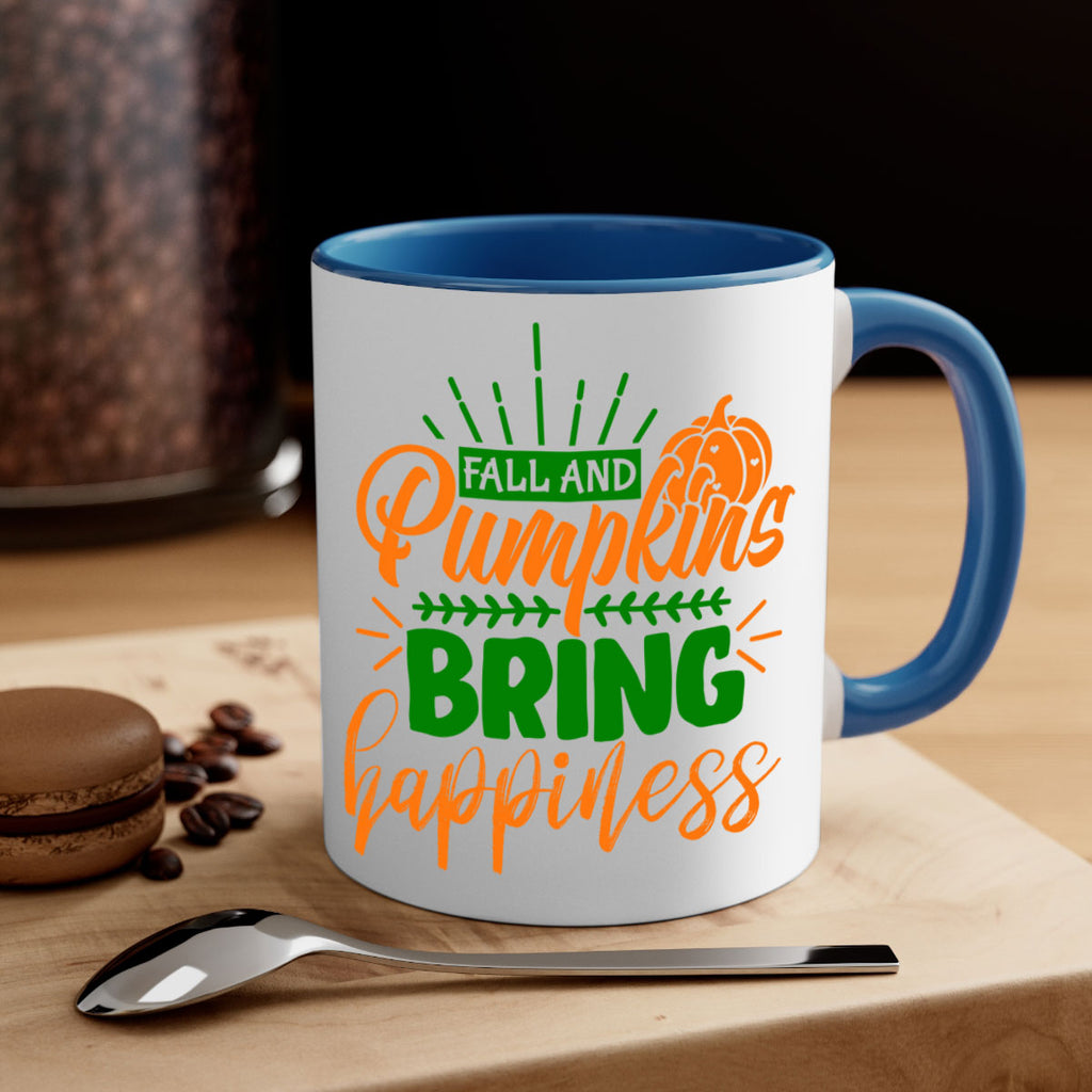 Fall and Pumpkins Bring Happiness 85#- fall-Mug / Coffee Cup