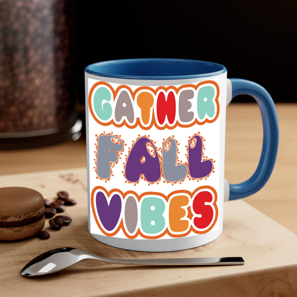GatherFallVibesdesign 190#- fall-Mug / Coffee Cup