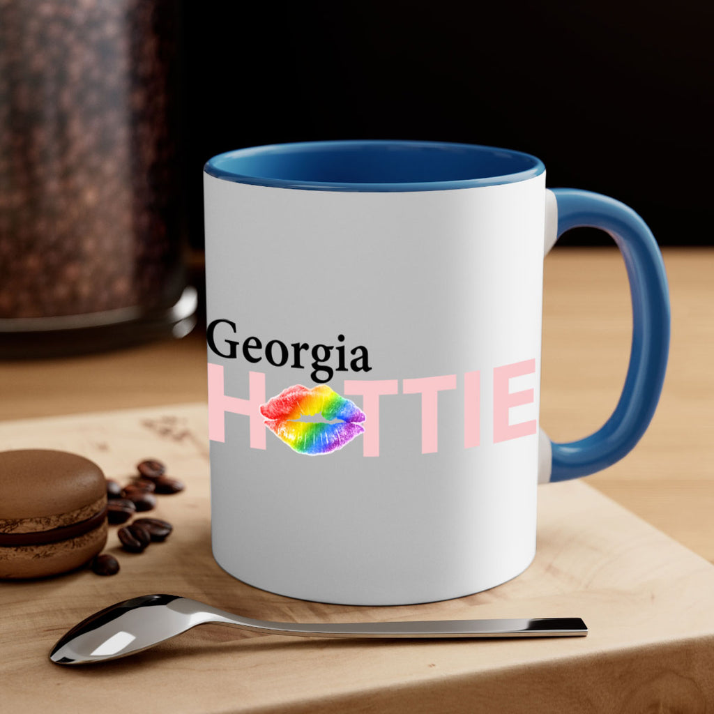 Georgia Hottie with rainbow lips 10#- Hottie Collection-Mug / Coffee Cup