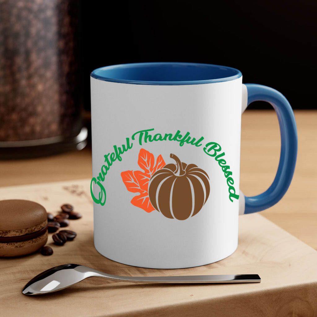 Grateful Thankful Blessed 214#- fall-Mug / Coffee Cup