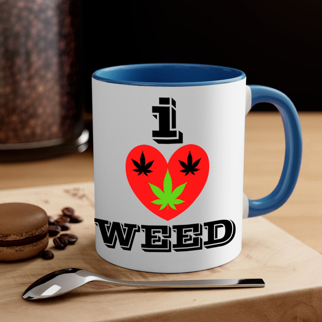 I love weed 128#- marijuana-Mug / Coffee Cup