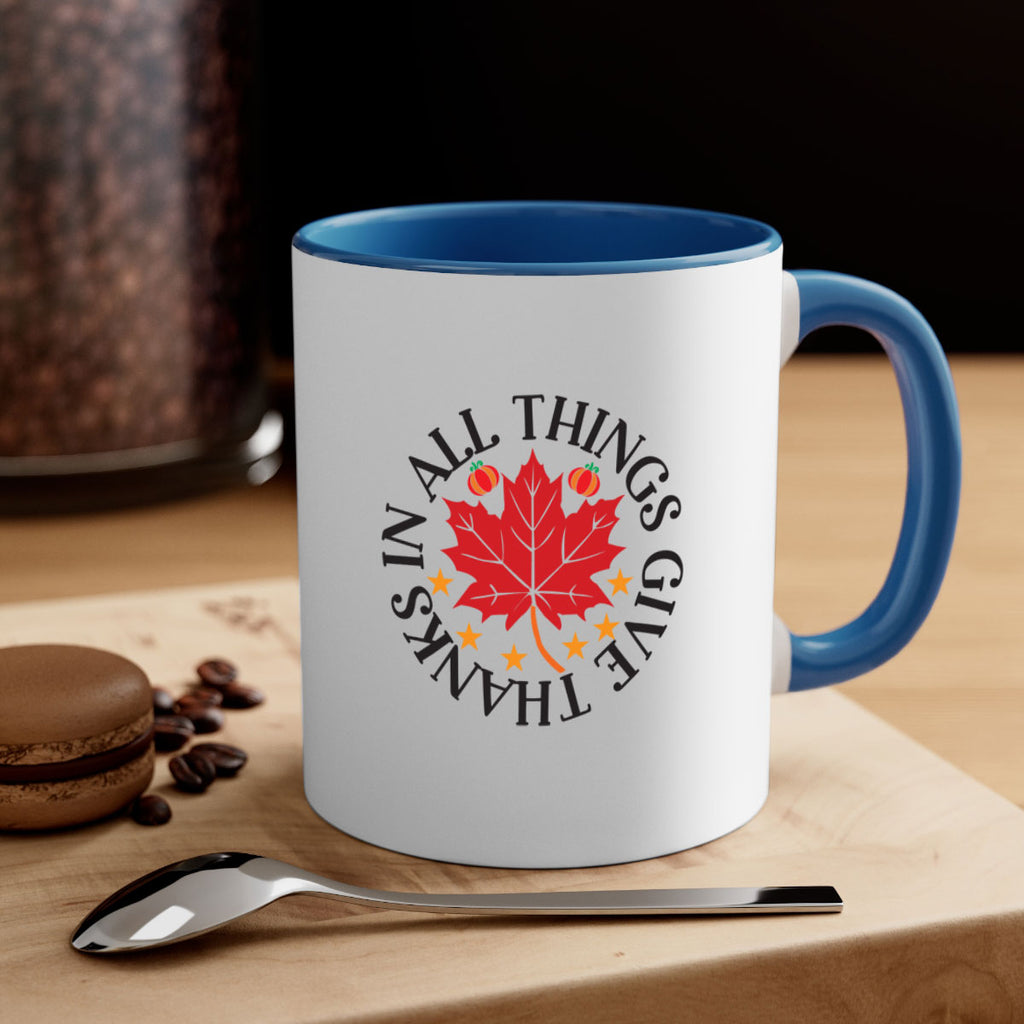 Inallthingsgivethanks 353#- fall-Mug / Coffee Cup