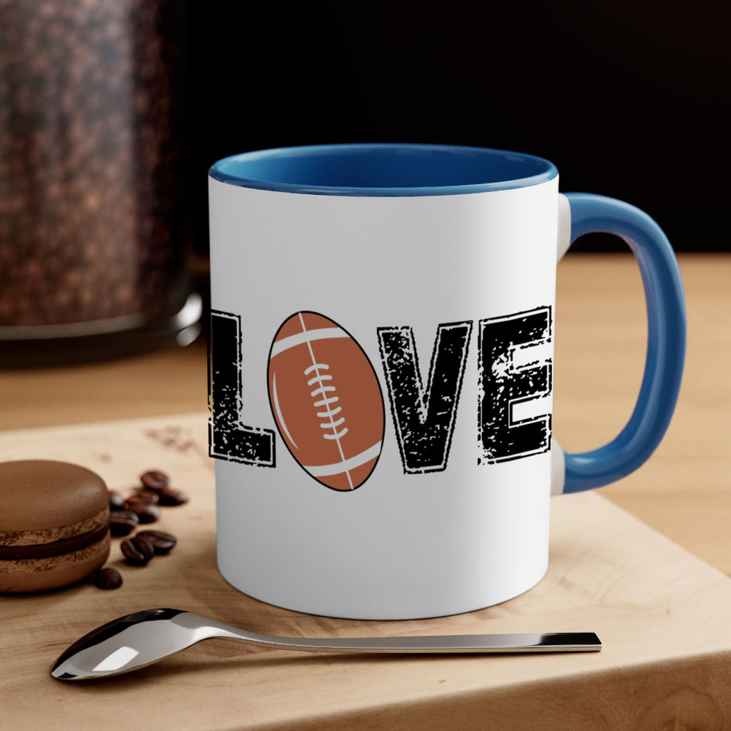 Love 739#- football-Mug / Coffee Cup