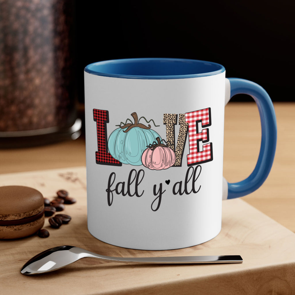 Love Fall Yall 409#- fall-Mug / Coffee Cup