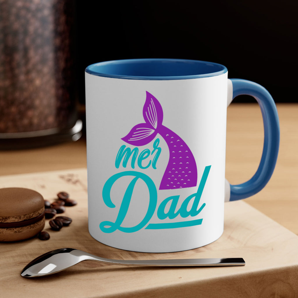 Mer Dad 325#- mermaid-Mug / Coffee Cup