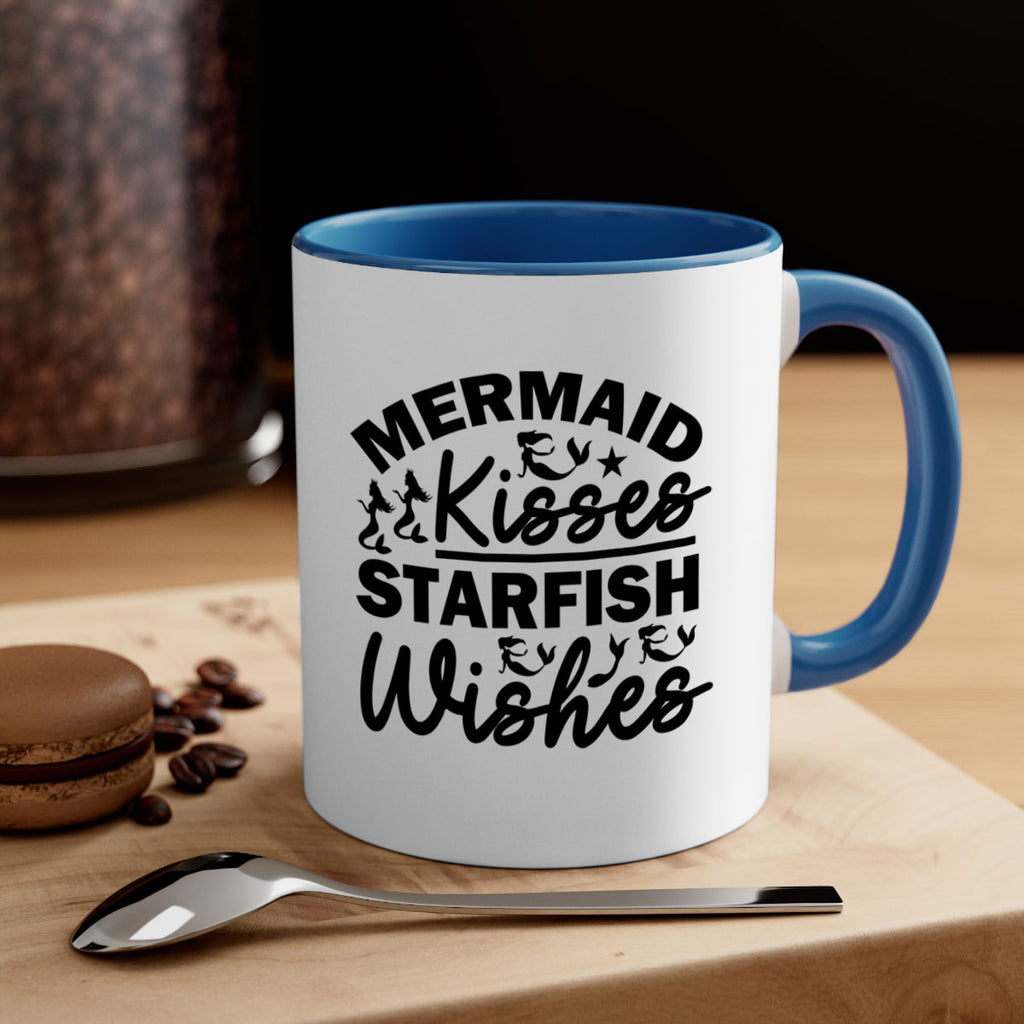 Mermaid Kisses Starfish Wishes 424#- mermaid-Mug / Coffee Cup