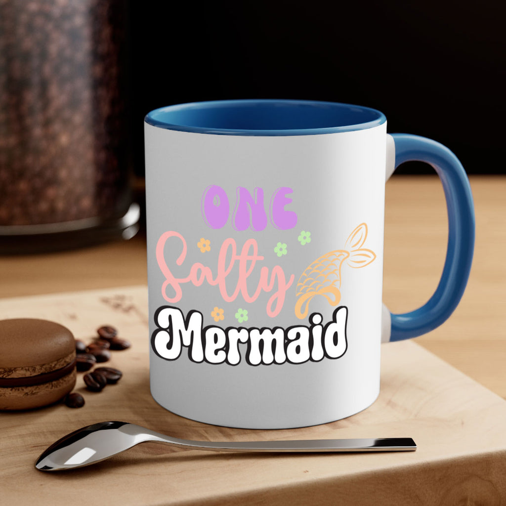 One Salty Mermaid 529#- mermaid-Mug / Coffee Cup