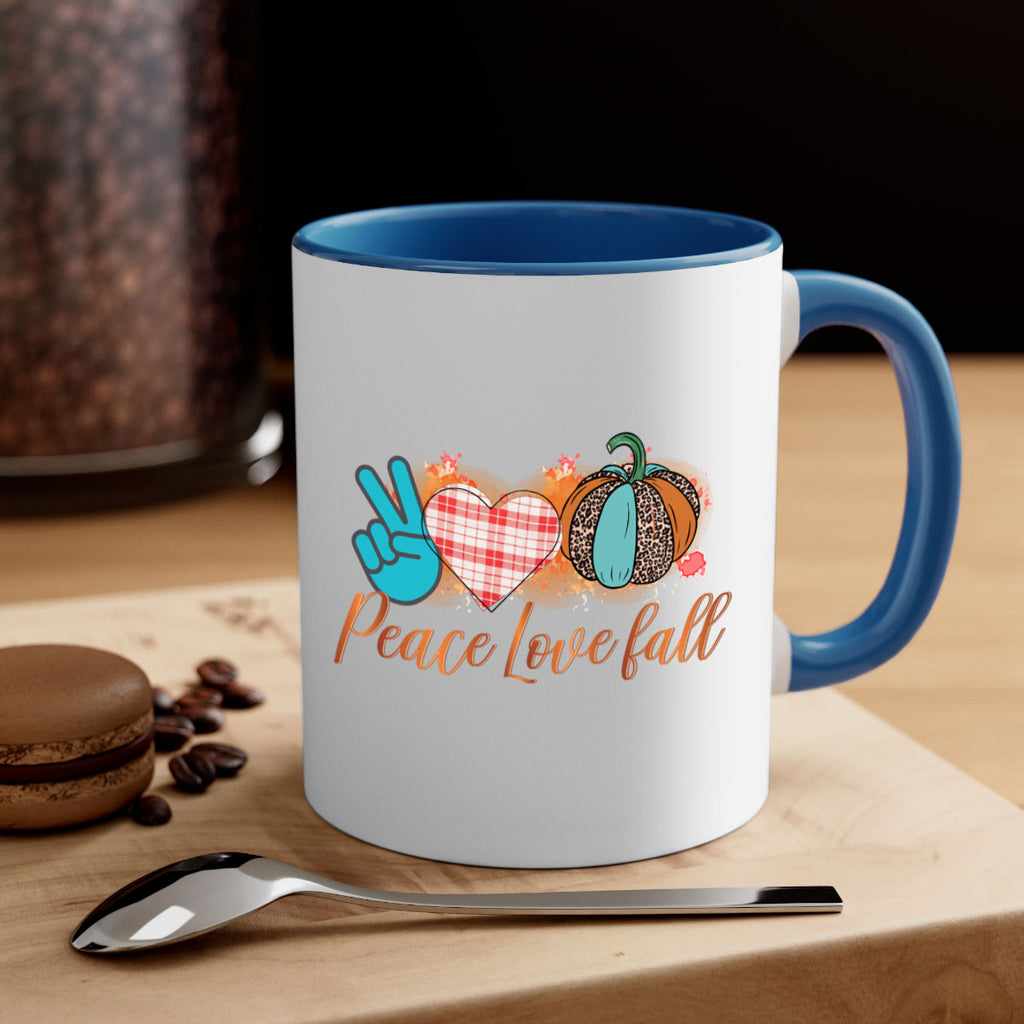 Peace Love Fall 466#- fall-Mug / Coffee Cup