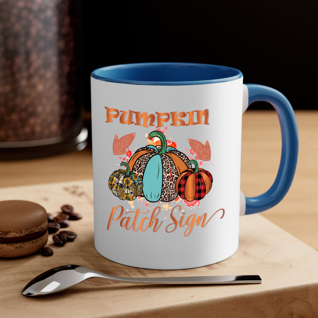 Pumpkin Patch Sign 530#- fall-Mug / Coffee Cup