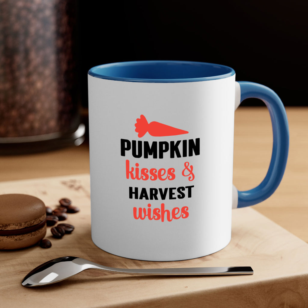 Pumpkin kisses harvest wishes 524#- fall-Mug / Coffee Cup