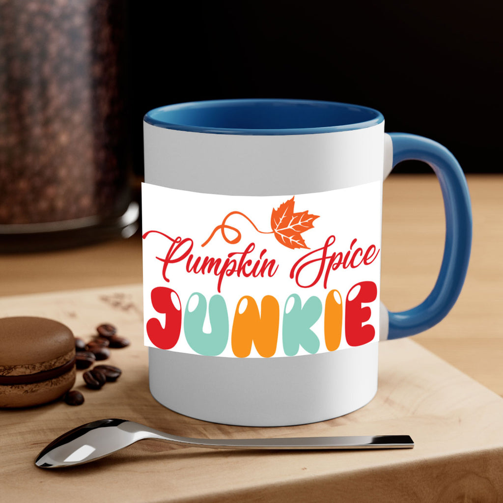 PumpkinSpiceJunkiedesign 569#- fall-Mug / Coffee Cup
