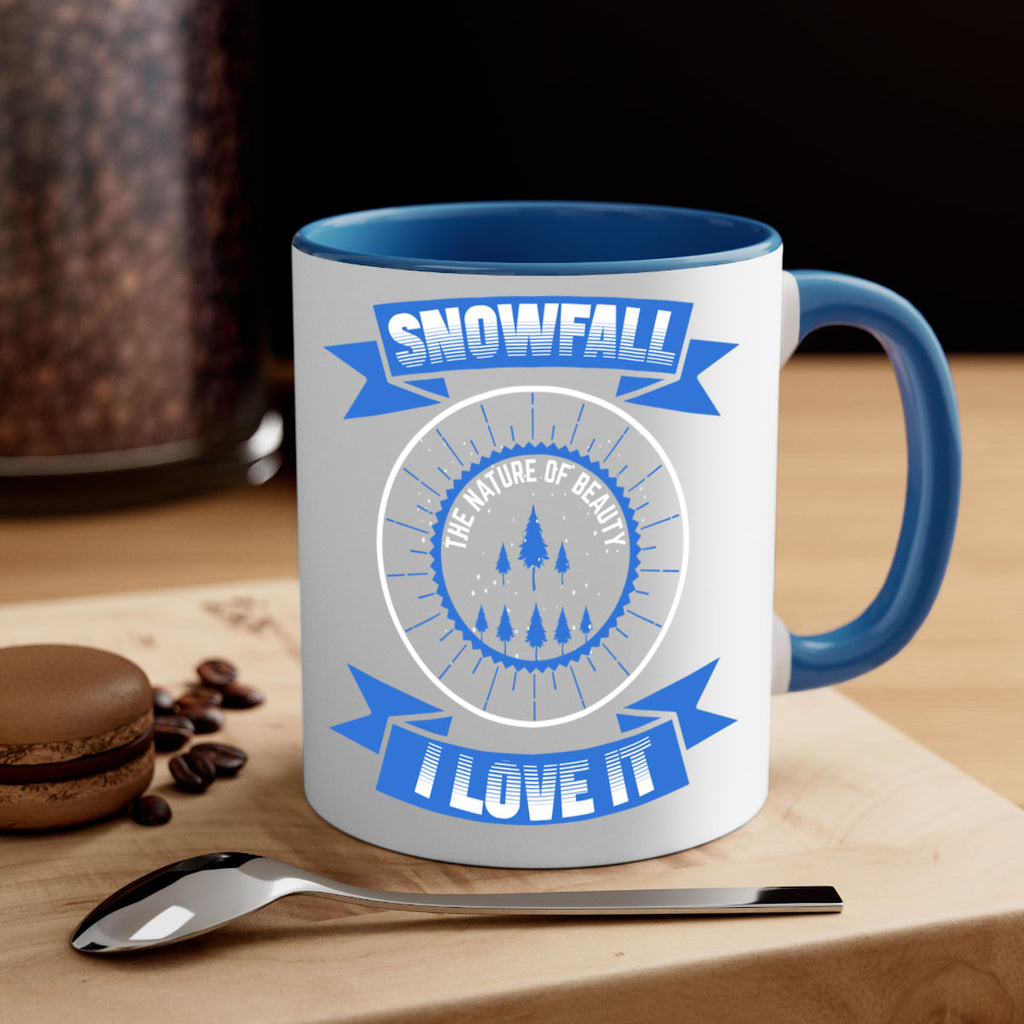 Snowfall Winter 373#- winter-Mug / Coffee Cup