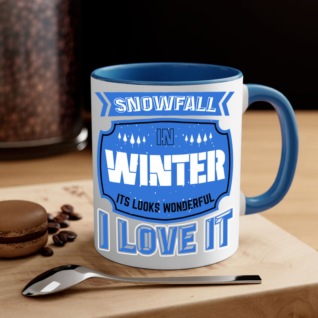 Snowfall in Winter 372#- winter-Mug / Coffee Cup