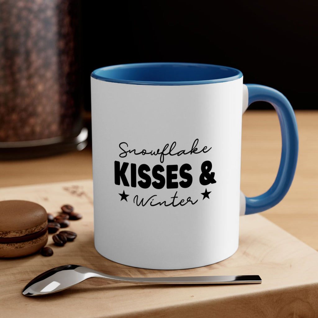 Snowflake Kisses Winter374#- winter-Mug / Coffee Cup