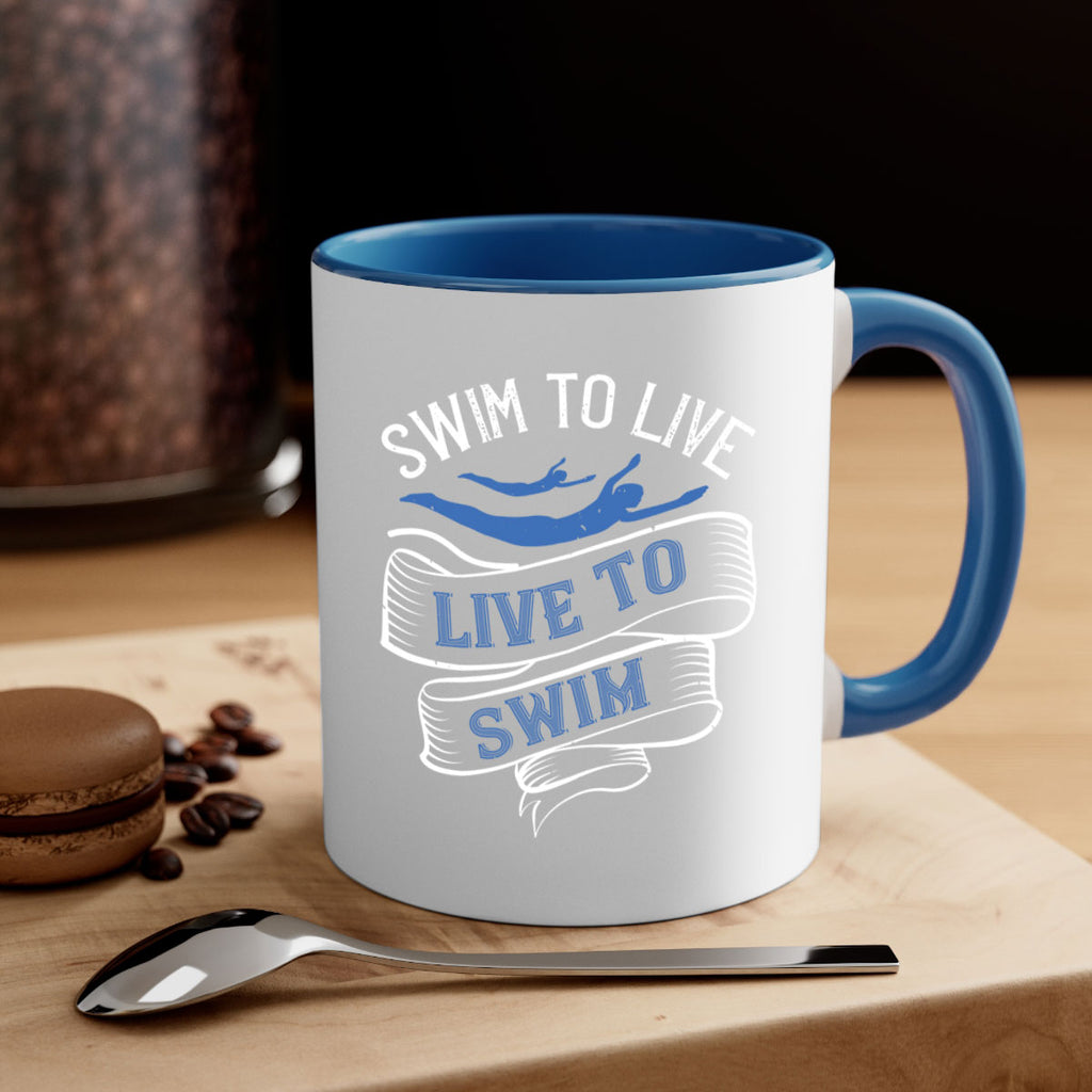 Swim to LiveLive to Swim 384#- swimming-Mug / Coffee Cup