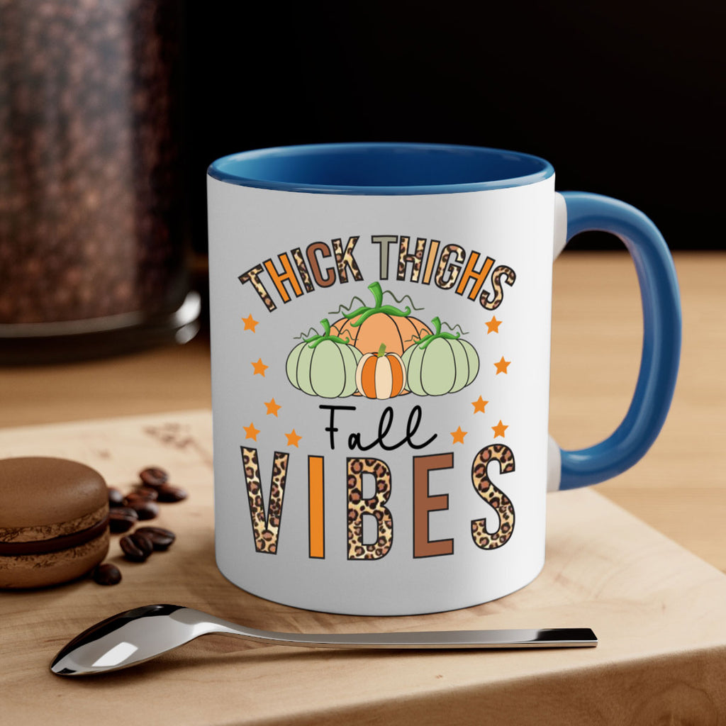 Thick Thighs Fall vibes 614#- fall-Mug / Coffee Cup