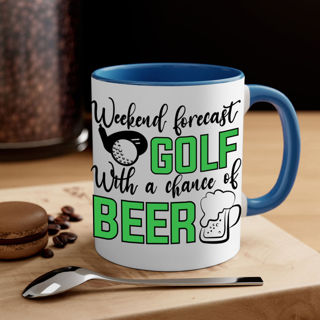 Weekend forecast With a chance of beer 109#- golf-Mug / Coffee Cup