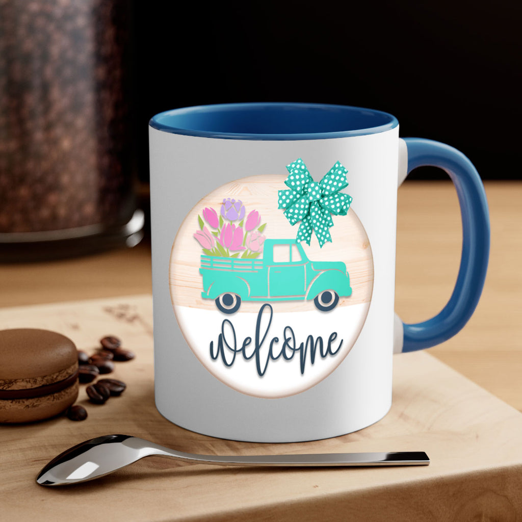 Welcome spring truck Mockup578#- spring-Mug / Coffee Cup