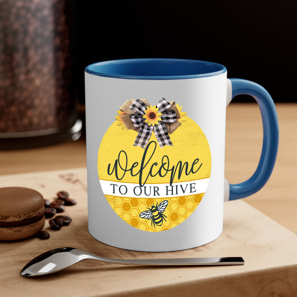 Welcome to our Hive complete yellow Mockup589#- spring-Mug / Coffee Cup