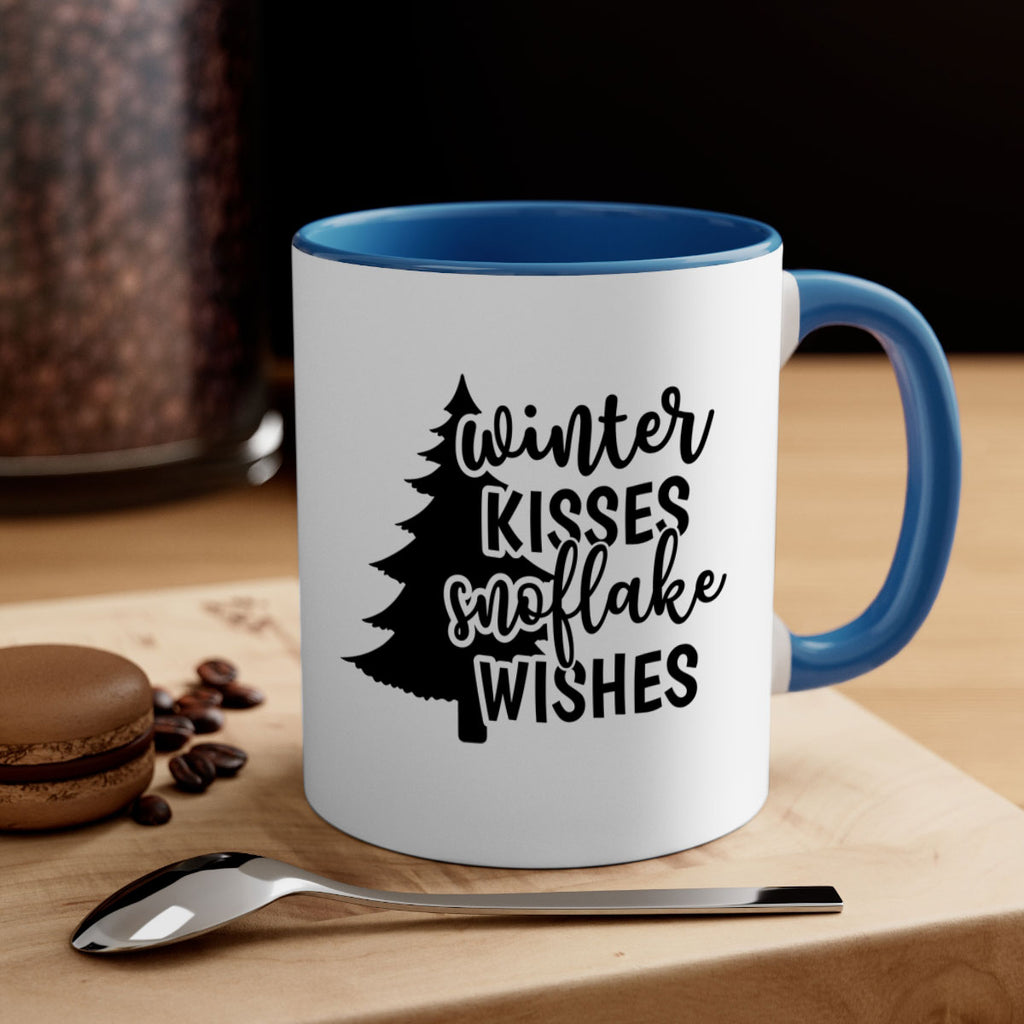 Winter Kisses Snoflake Wishes518#- winter-Mug / Coffee Cup