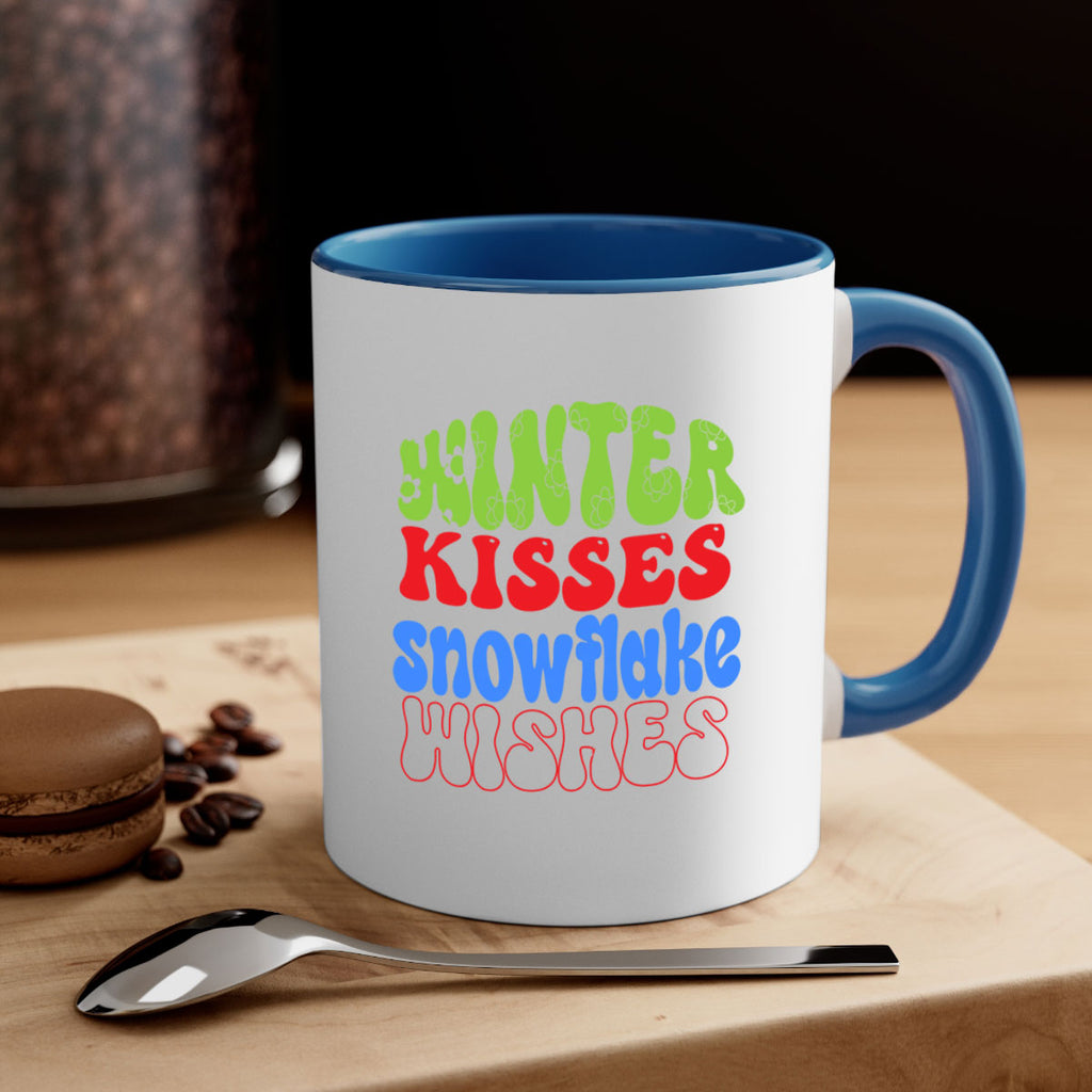 Winter kisses snowflake wishes 520#- winter-Mug / Coffee Cup