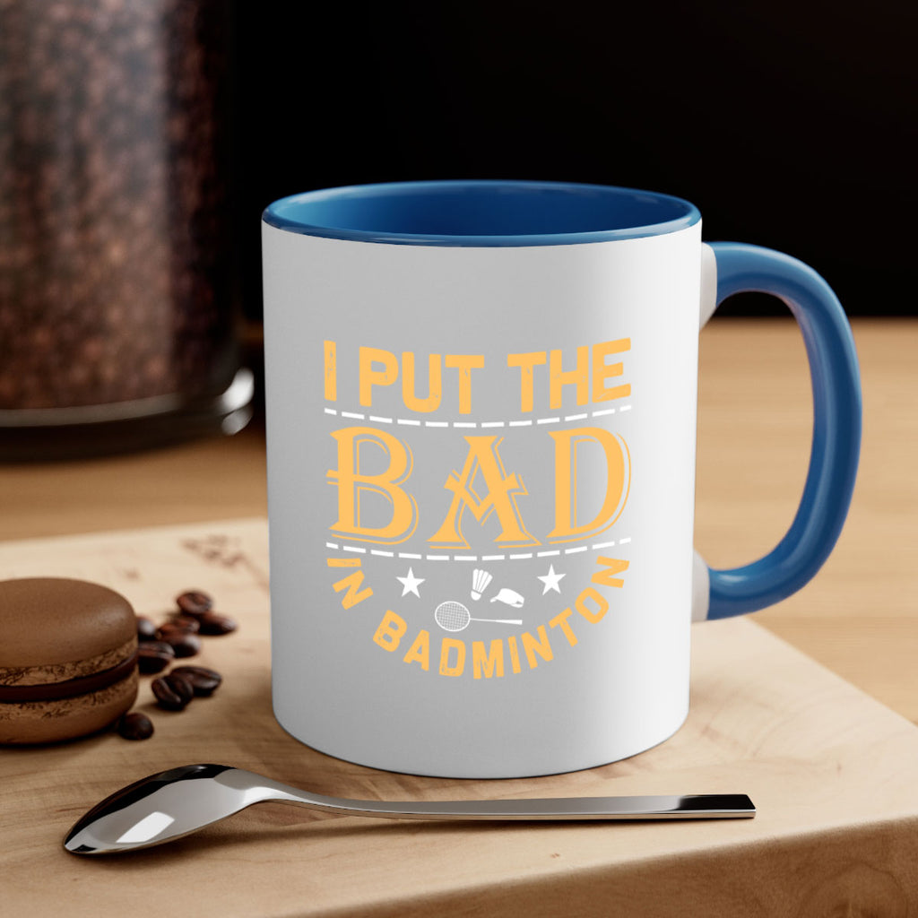 i 1056#- badminton-Mug / Coffee Cup