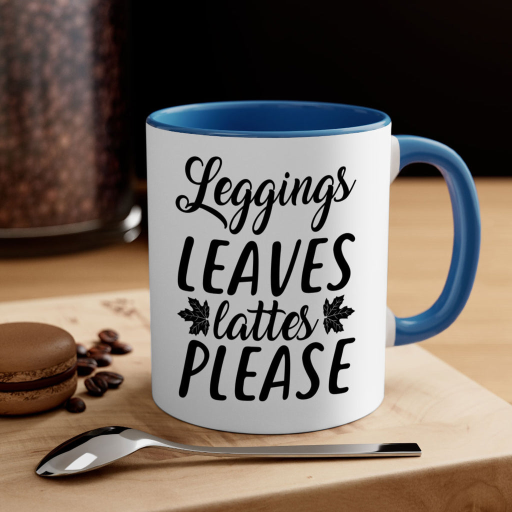 leggings leaves lattes please 397#- fall-Mug / Coffee Cup