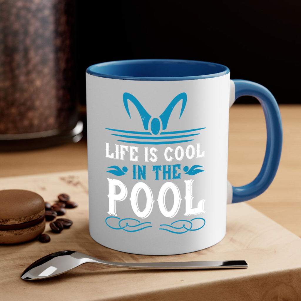 life is cool in the pool 899#- swimming-Mug / Coffee Cup