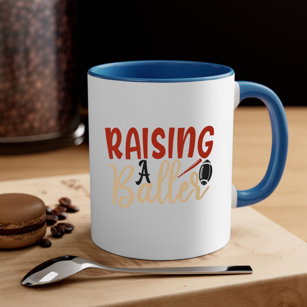 raising a baller 2278#- softball-Mug / Coffee Cup