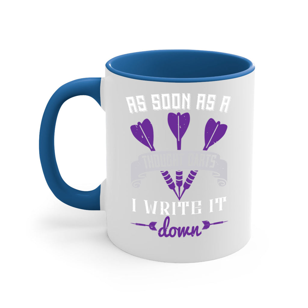 As soon as a thought darts I write it down 1955#- darts-Mug / Coffee Cup