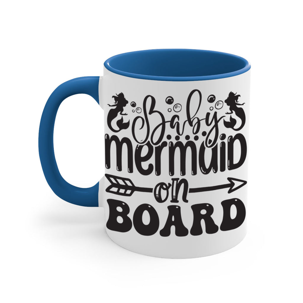 Baby mermaid on board 34#- mermaid-Mug / Coffee Cup