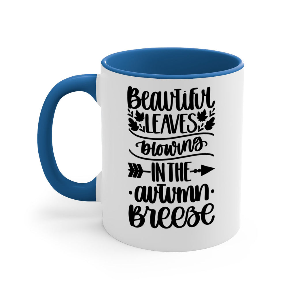 Beautiful Leaves Blowing In The Autumn Breeze 479#- fall-Mug / Coffee Cup