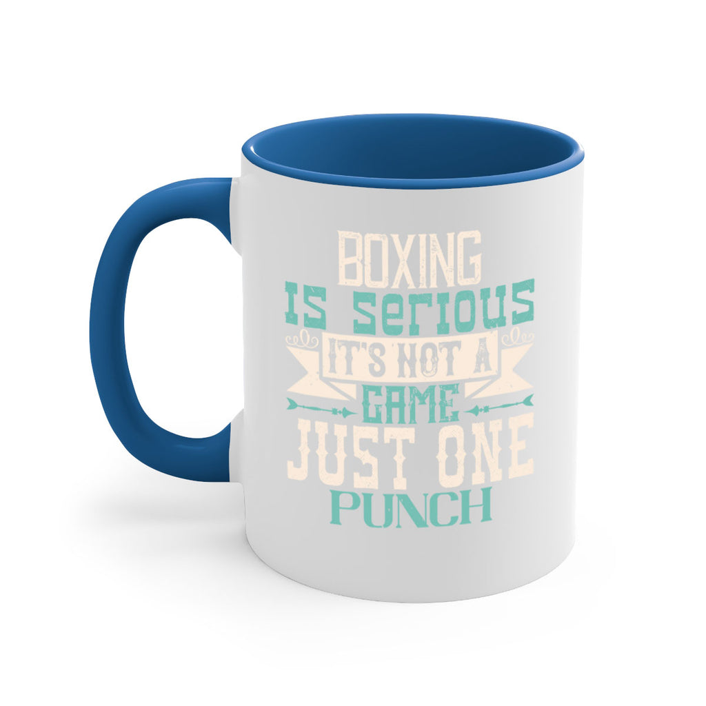 Boxing is serious Its not a game Just one punch 1556#- boxing-Mug / Coffee Cup