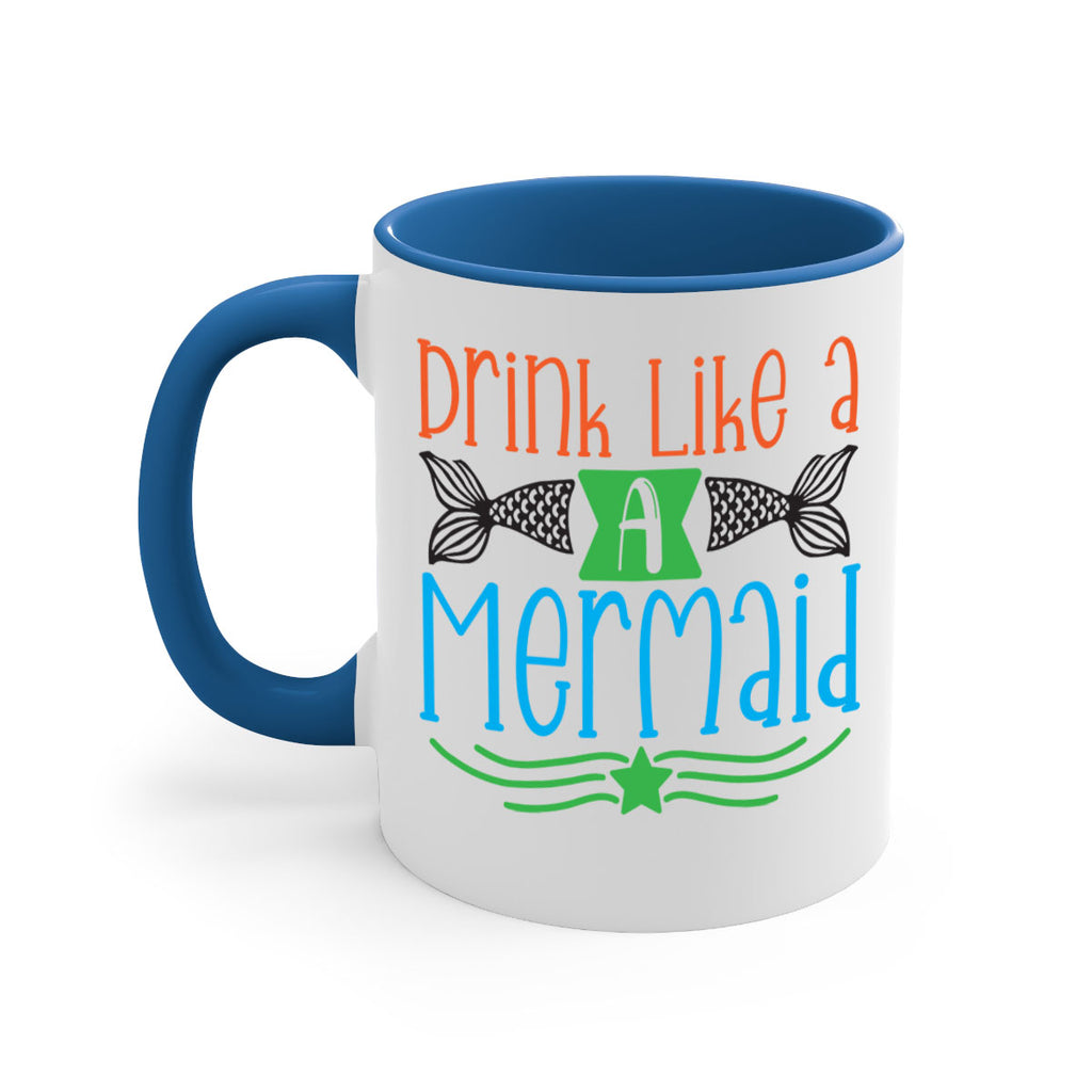 Drink Like A Mermaid 146#- mermaid-Mug / Coffee Cup