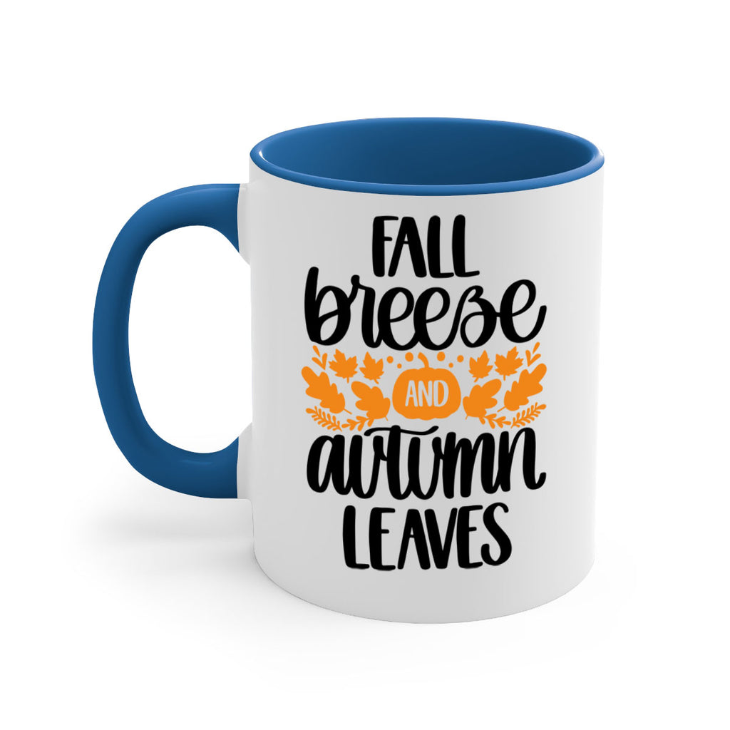 Fall Breezy And Autumn Leaves 482#- fall-Mug / Coffee Cup