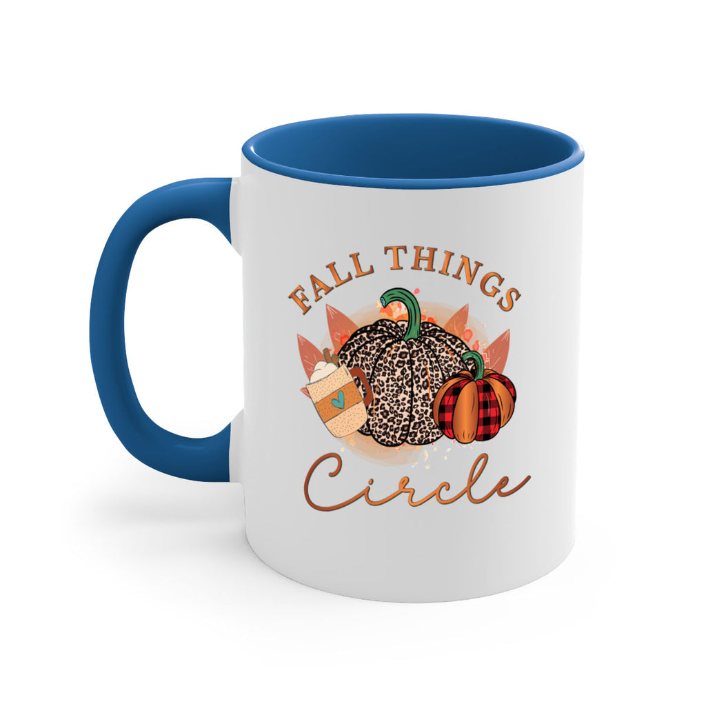 Fall Things Circle 133#- fall-Mug / Coffee Cup
