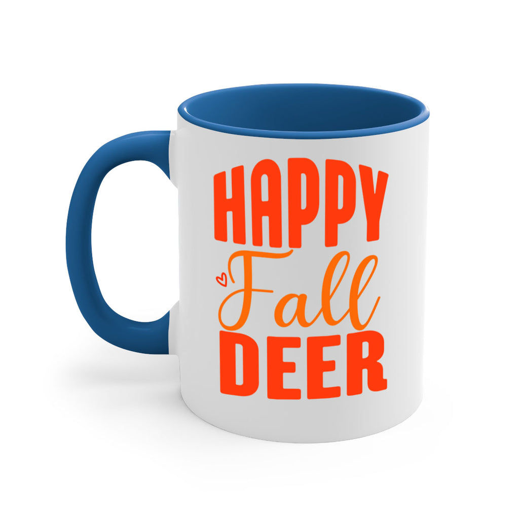 Happy Fall Deer Design 218#- fall-Mug / Coffee Cup