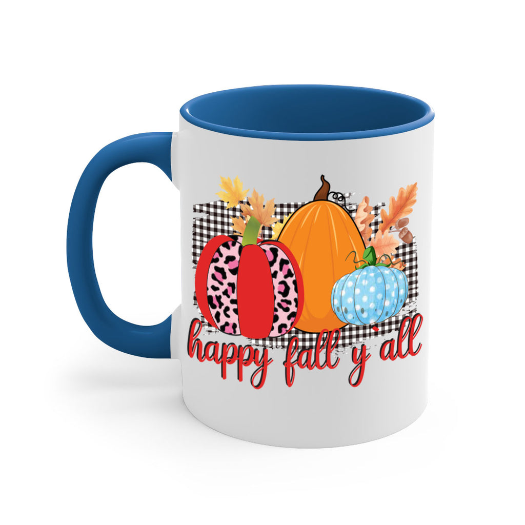 Happy Fall Yall Leopard 229#- fall-Mug / Coffee Cup