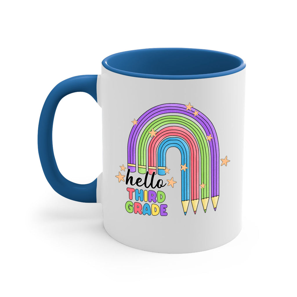 Hello 3rd Grade Pencil Rainbow 11#- Third Grade-Mug / Coffee Cup