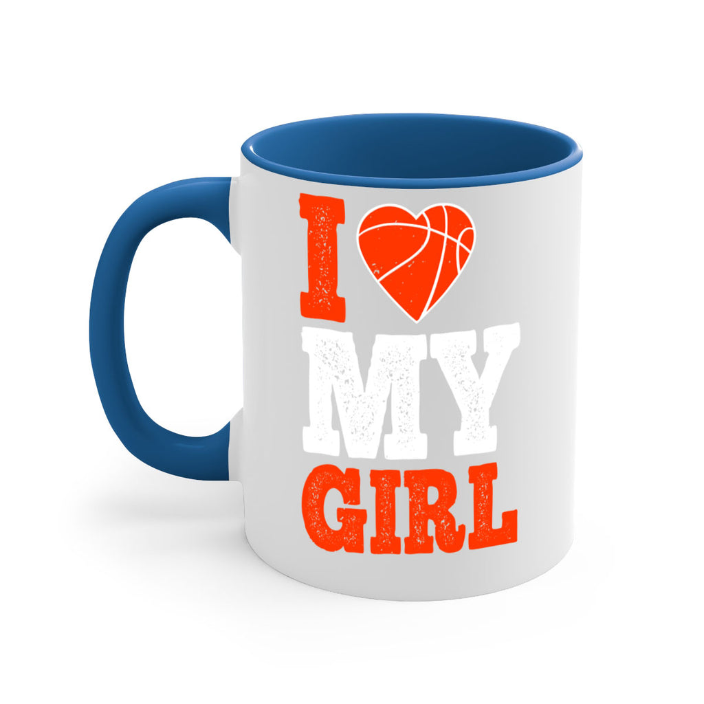 I love my girl 1107#- basketball-Mug / Coffee Cup