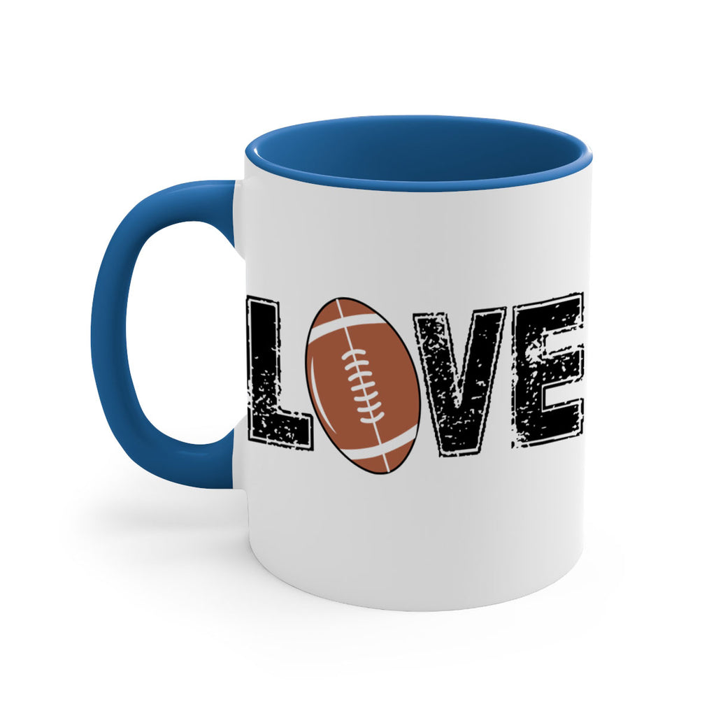 Love 739#- football-Mug / Coffee Cup