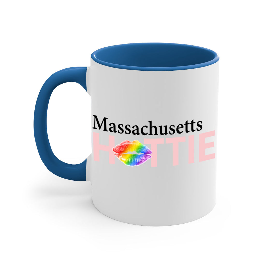 Massachusetts Hottie with rainbow lips 21#- Hottie Collection-Mug / Coffee Cup