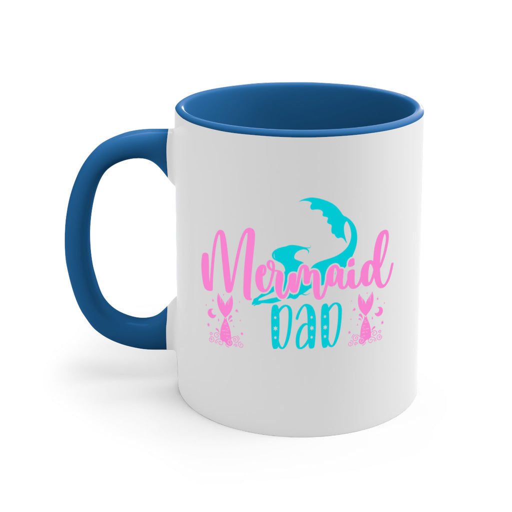 Mermaid Dad 356#- mermaid-Mug / Coffee Cup