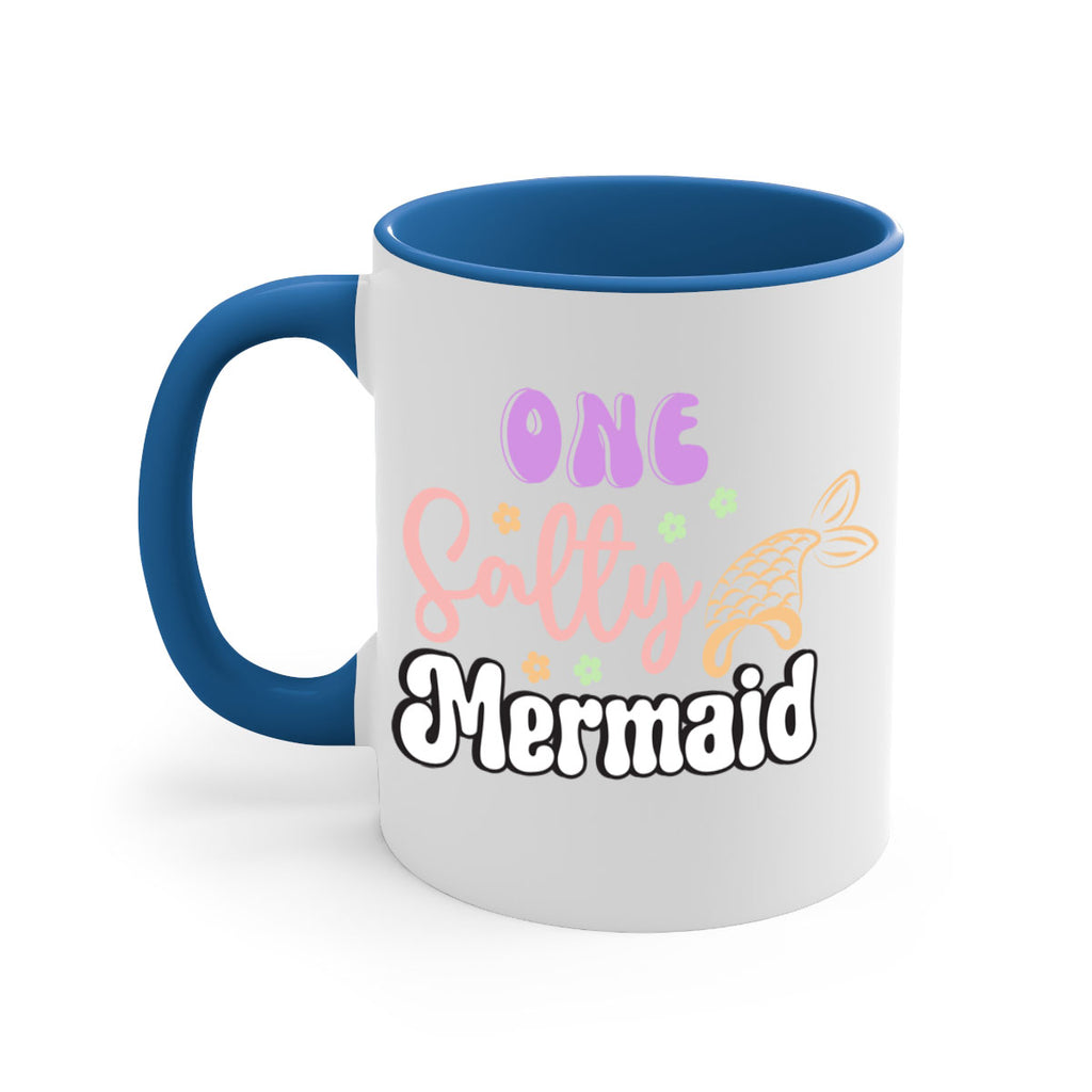 One Salty Mermaid 529#- mermaid-Mug / Coffee Cup